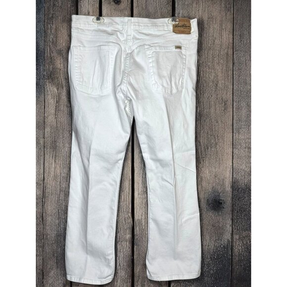 Levis Strauss Signature Women's White Jeans Size Misses 14 Short - Picture 6 of 12